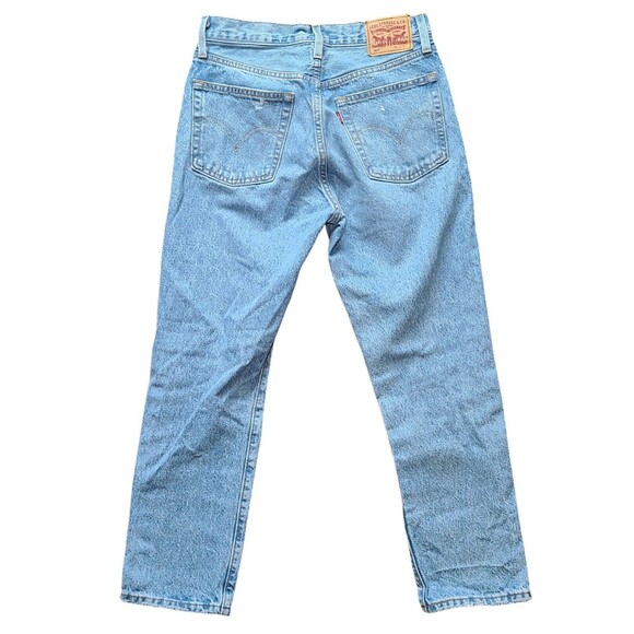 Levi's 501 Cropped Jean Athens Break Distressed Women's Size 26X26 100% Cotton - Picture 3 of 11